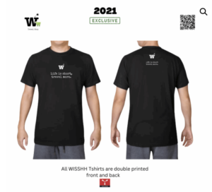 WISSHH 2021 – T-shirt “Life is Short, Travel More”.